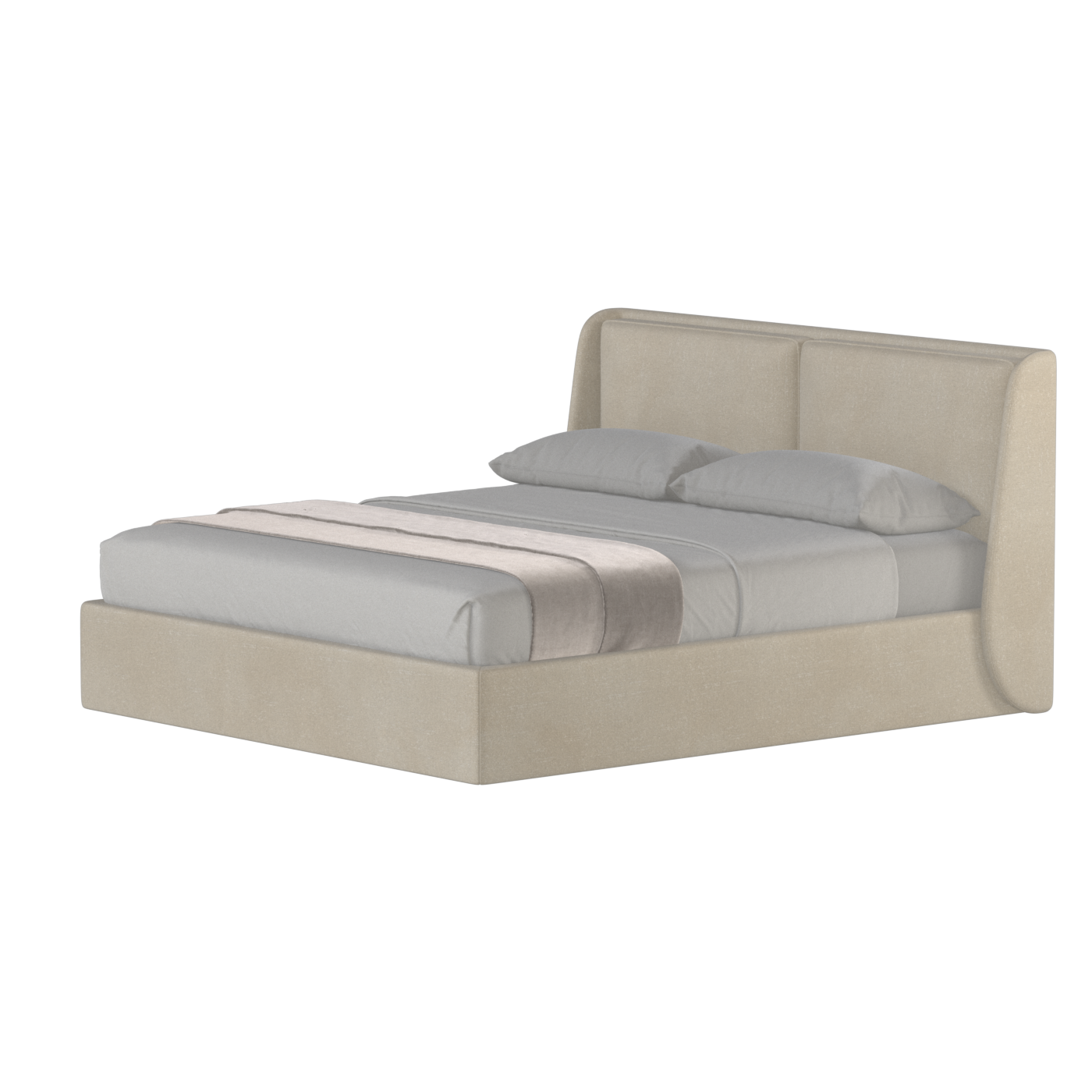 Ruby Upholstered Double Bed in Premium Fabric