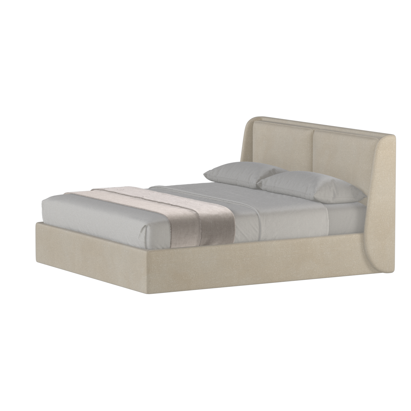 Ruby Upholstered Double Bed in Premium Fabric