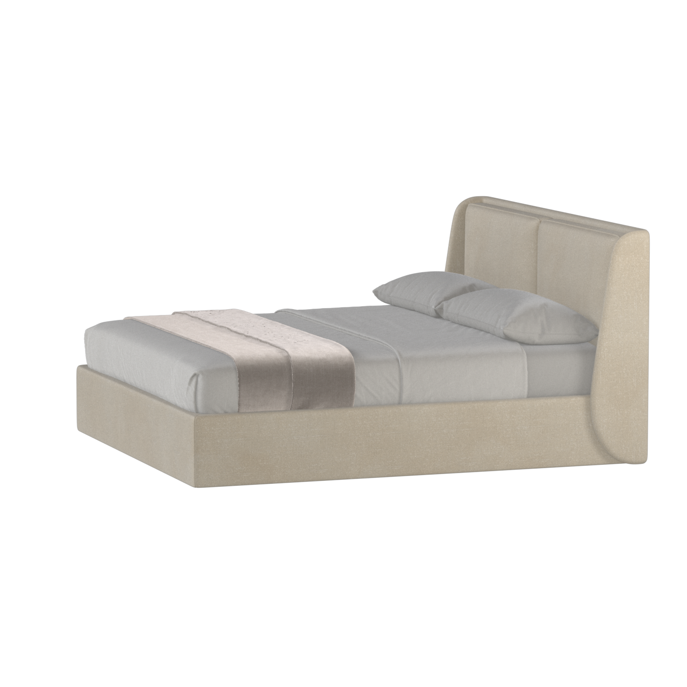 Ruby Upholstered Double Bed in Premium Fabric