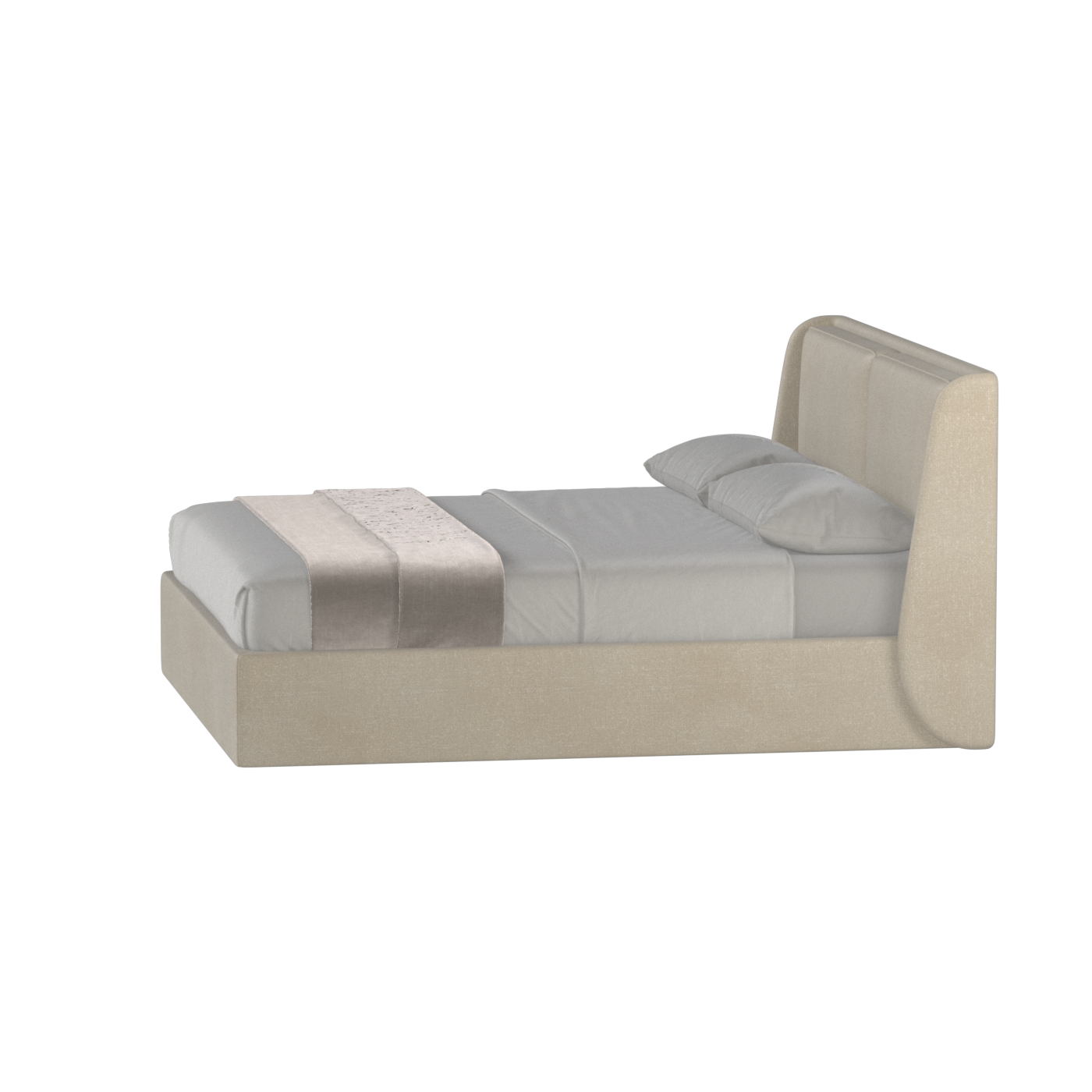Ruby Upholstered Double Bed in Premium Fabric