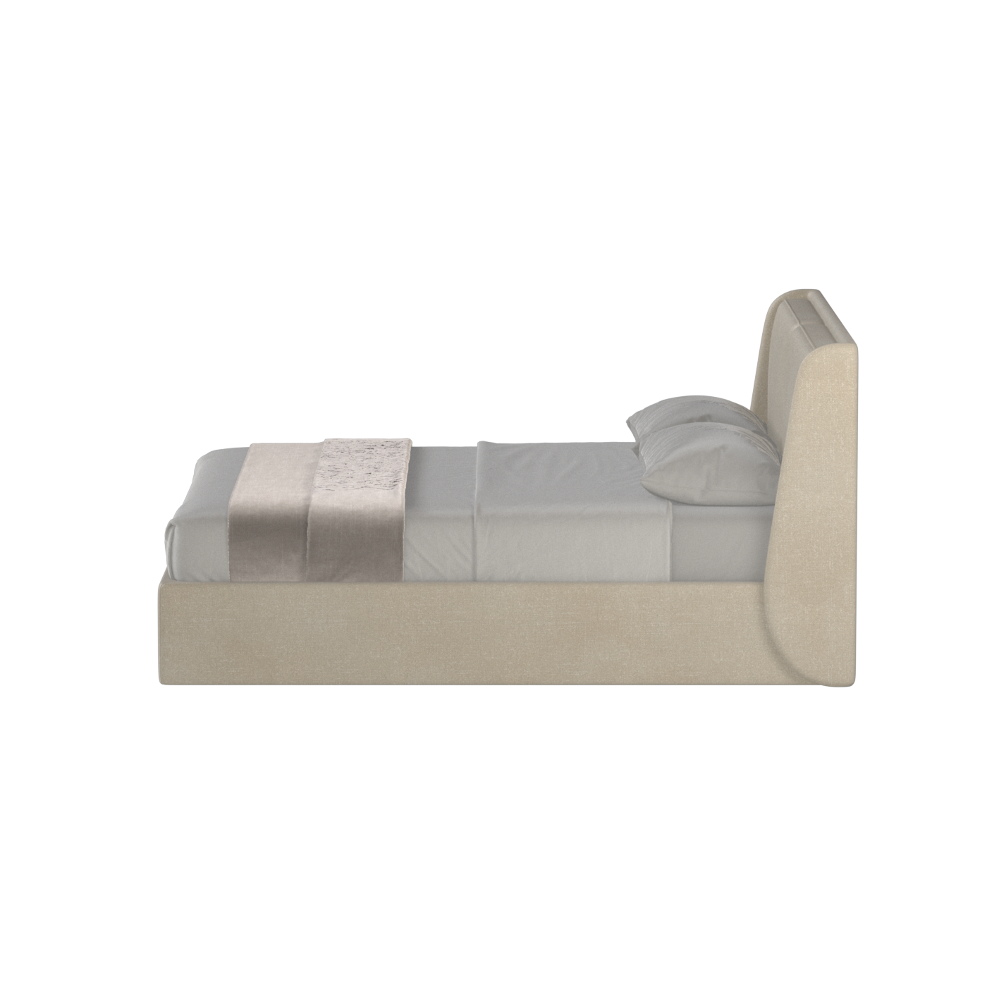 Ruby Upholstered Double Bed in Premium Fabric