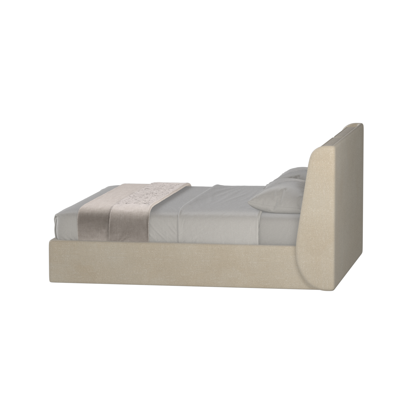 Ruby Upholstered Double Bed in Premium Fabric