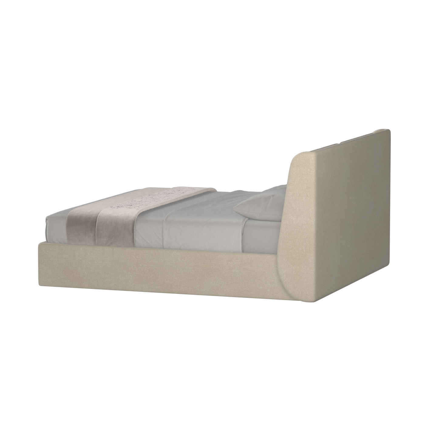 Ruby Upholstered Double Bed in Premium Fabric
