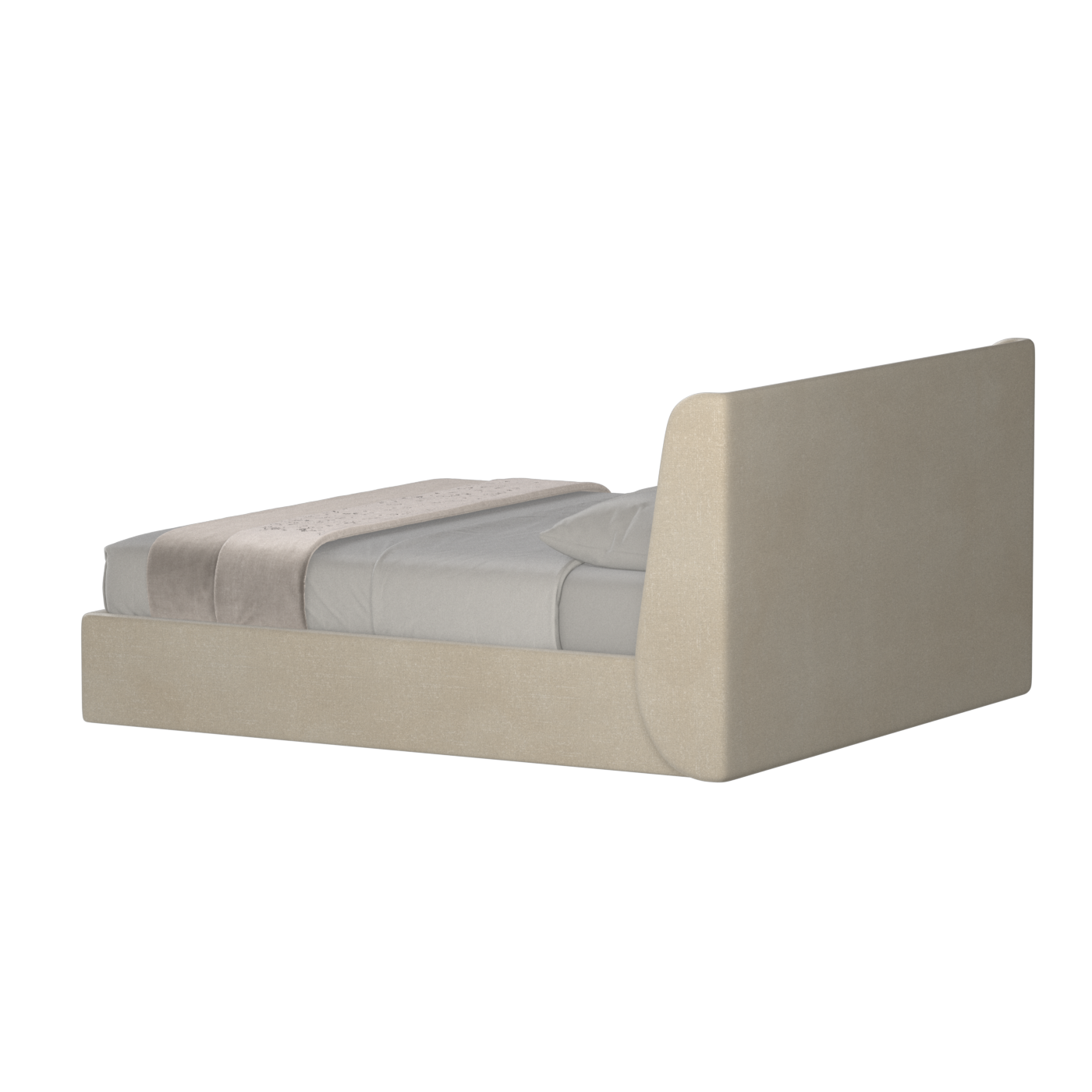 Ruby Upholstered Double Bed in Premium Fabric
