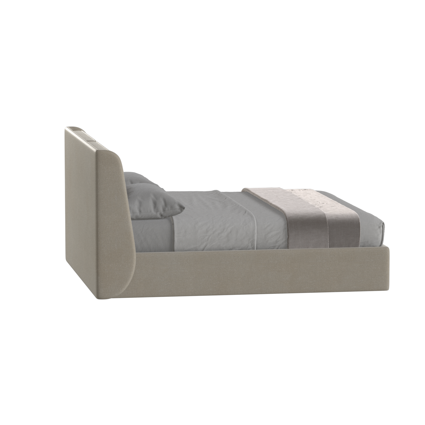 Ruby Upholstered Double Bed in Premium Fabric