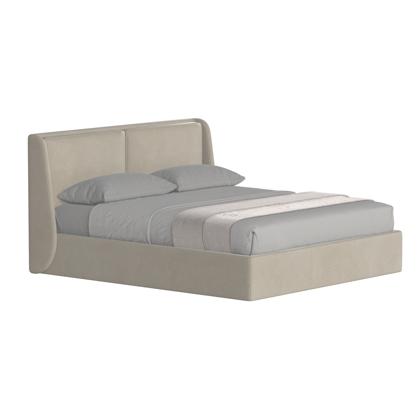 Ruby Upholstered Double Bed in Premium Fabric