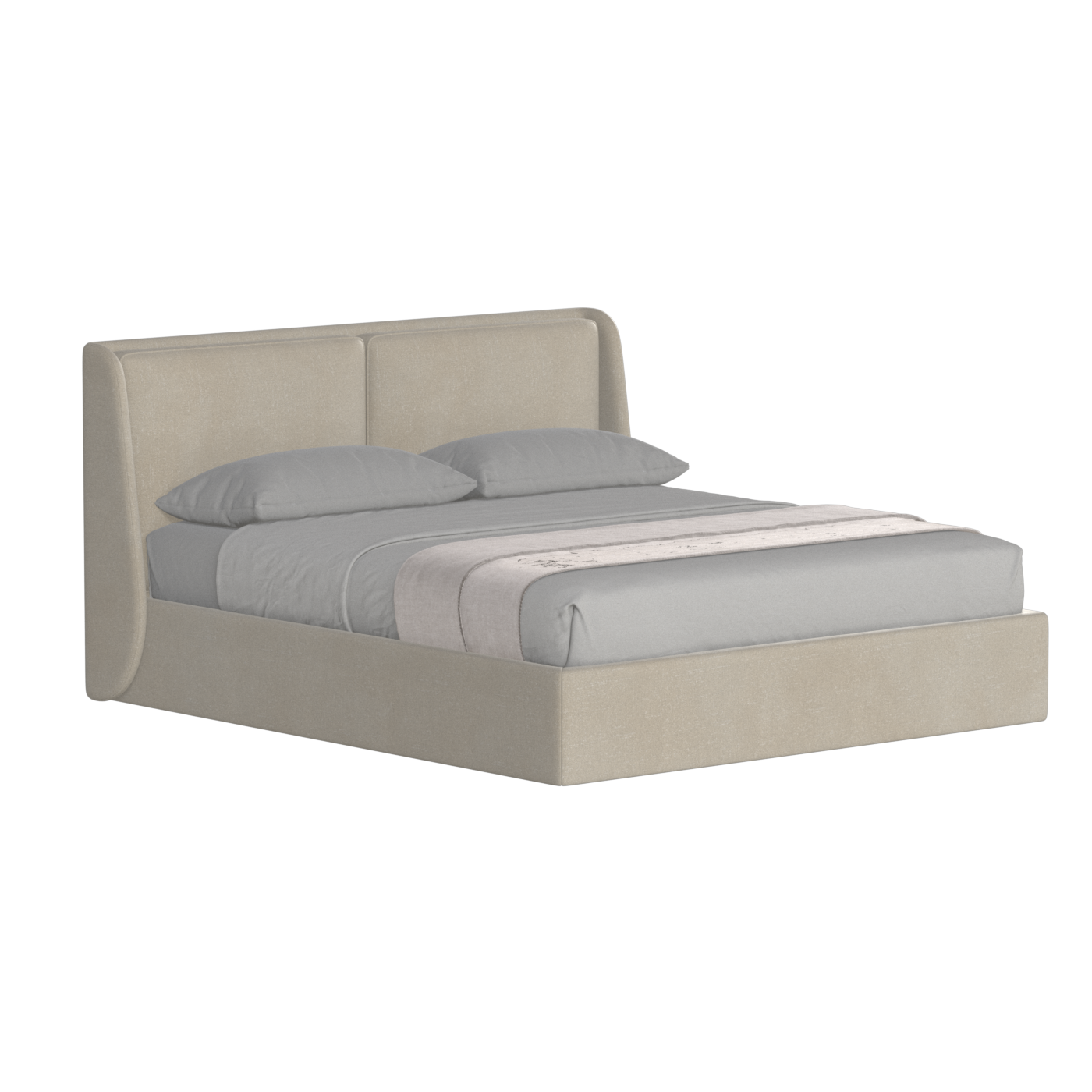 Ruby Upholstered Double Bed in Premium Fabric