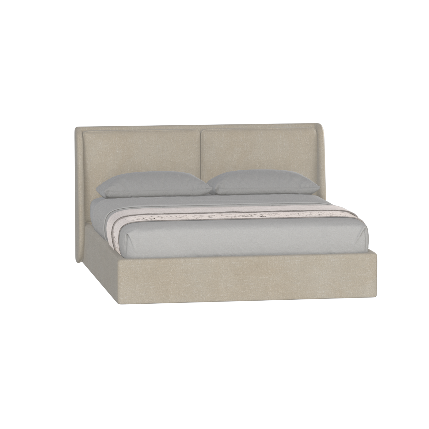 Ruby Upholstered Double Bed in Premium Fabric