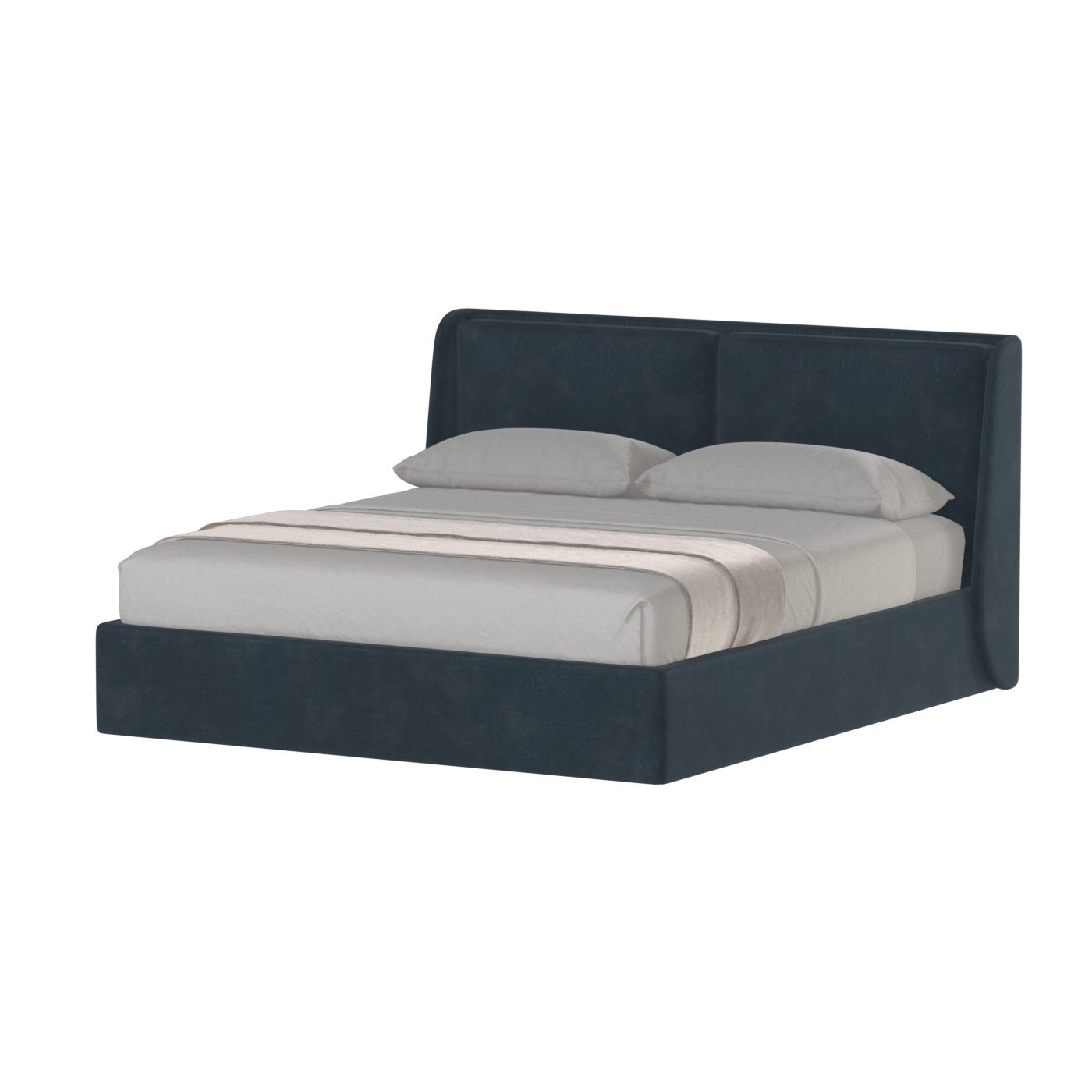 Ruby Upholstered Double Bed in Premium Fabric