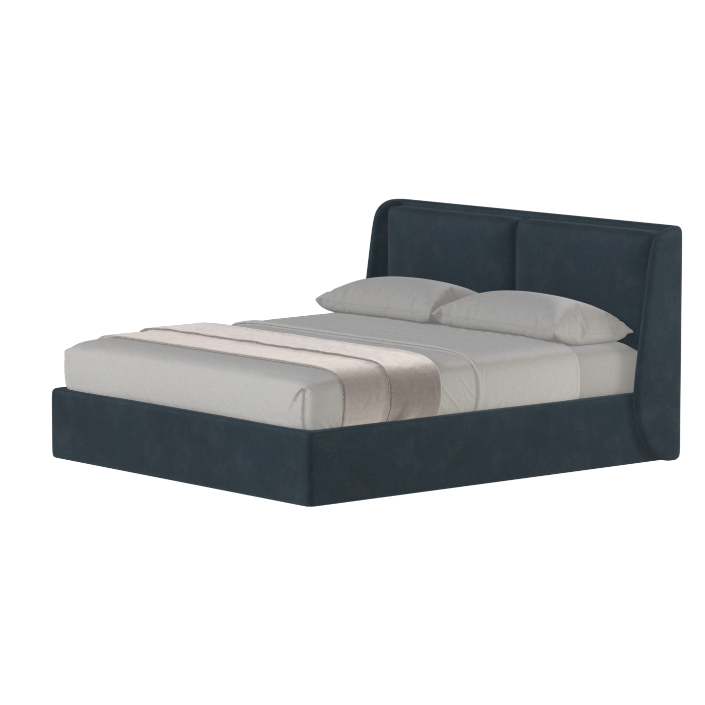 Ruby Upholstered Double Bed in Premium Fabric