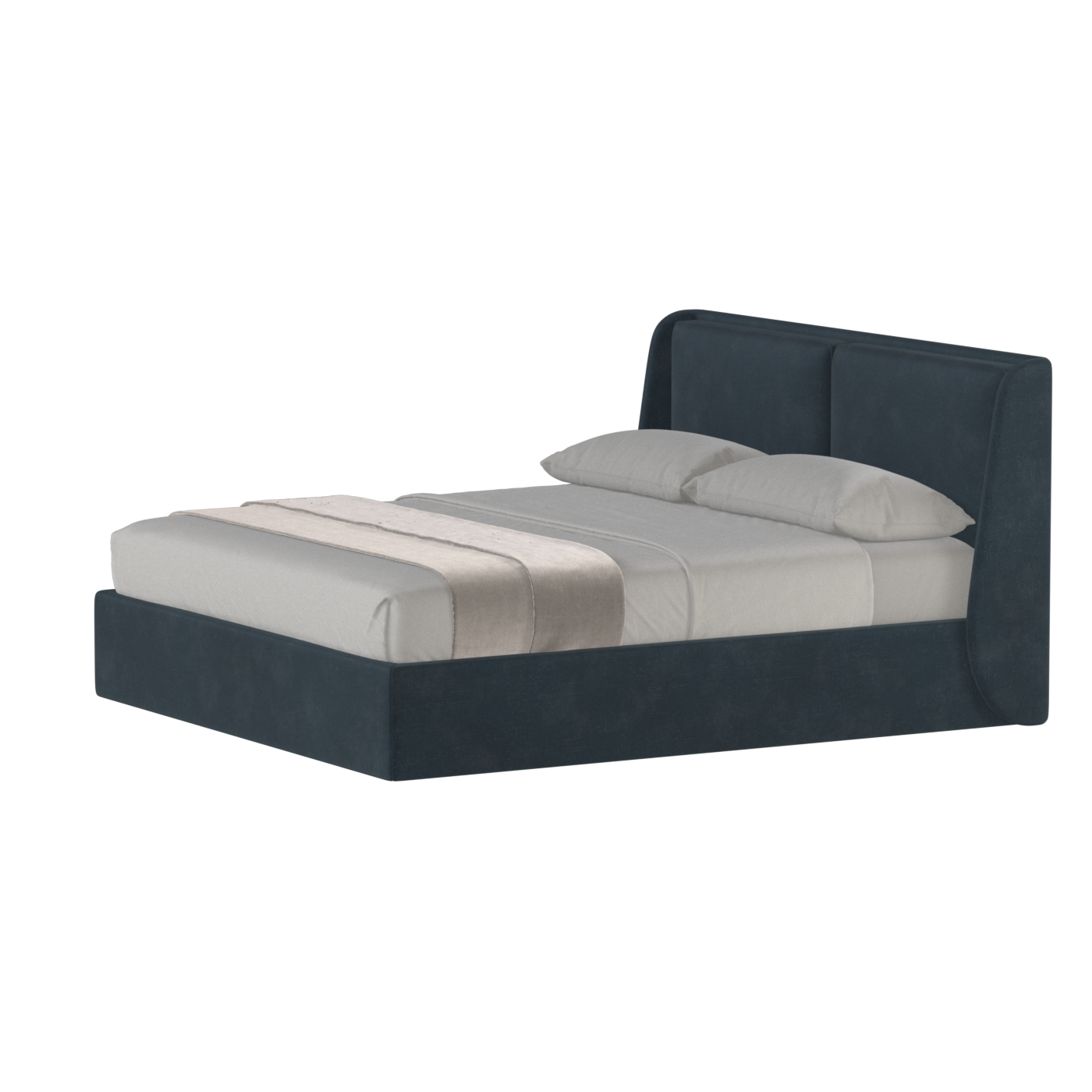 Ruby Upholstered Double Bed in Premium Fabric