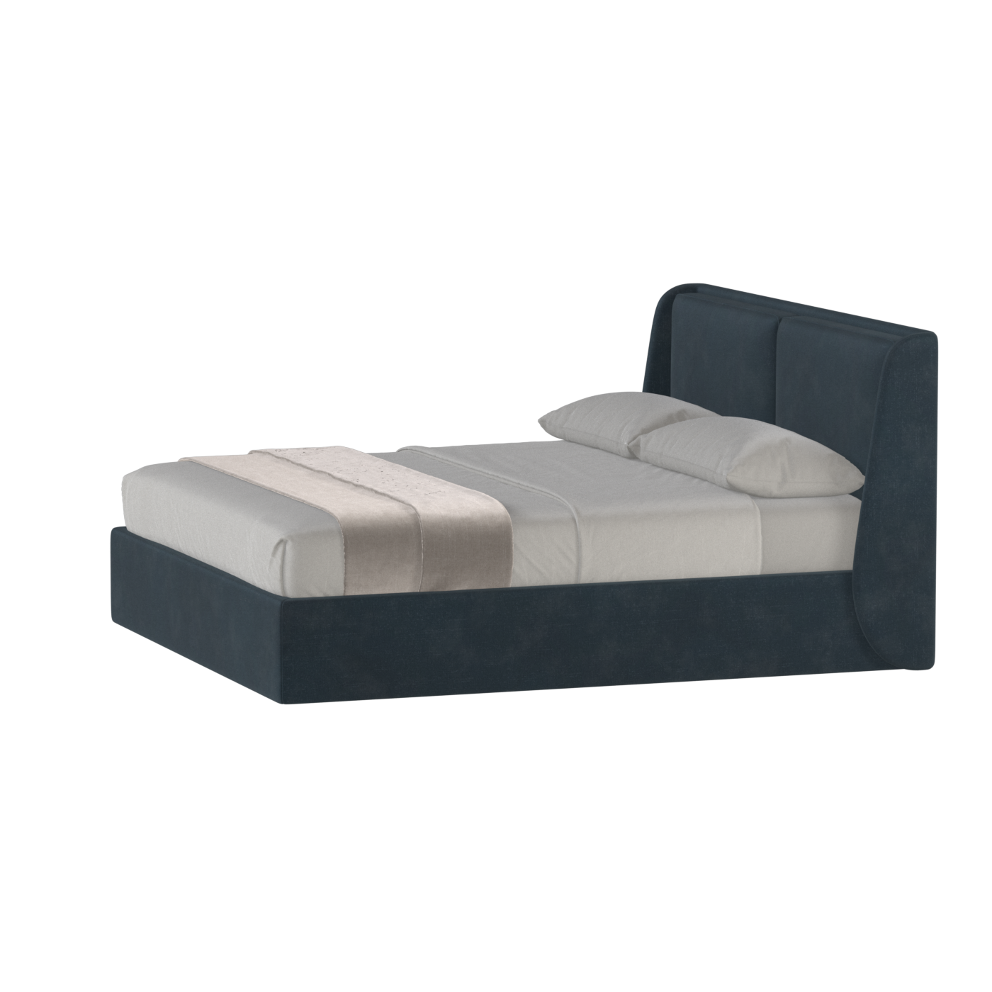 Ruby Upholstered Double Bed in Premium Fabric