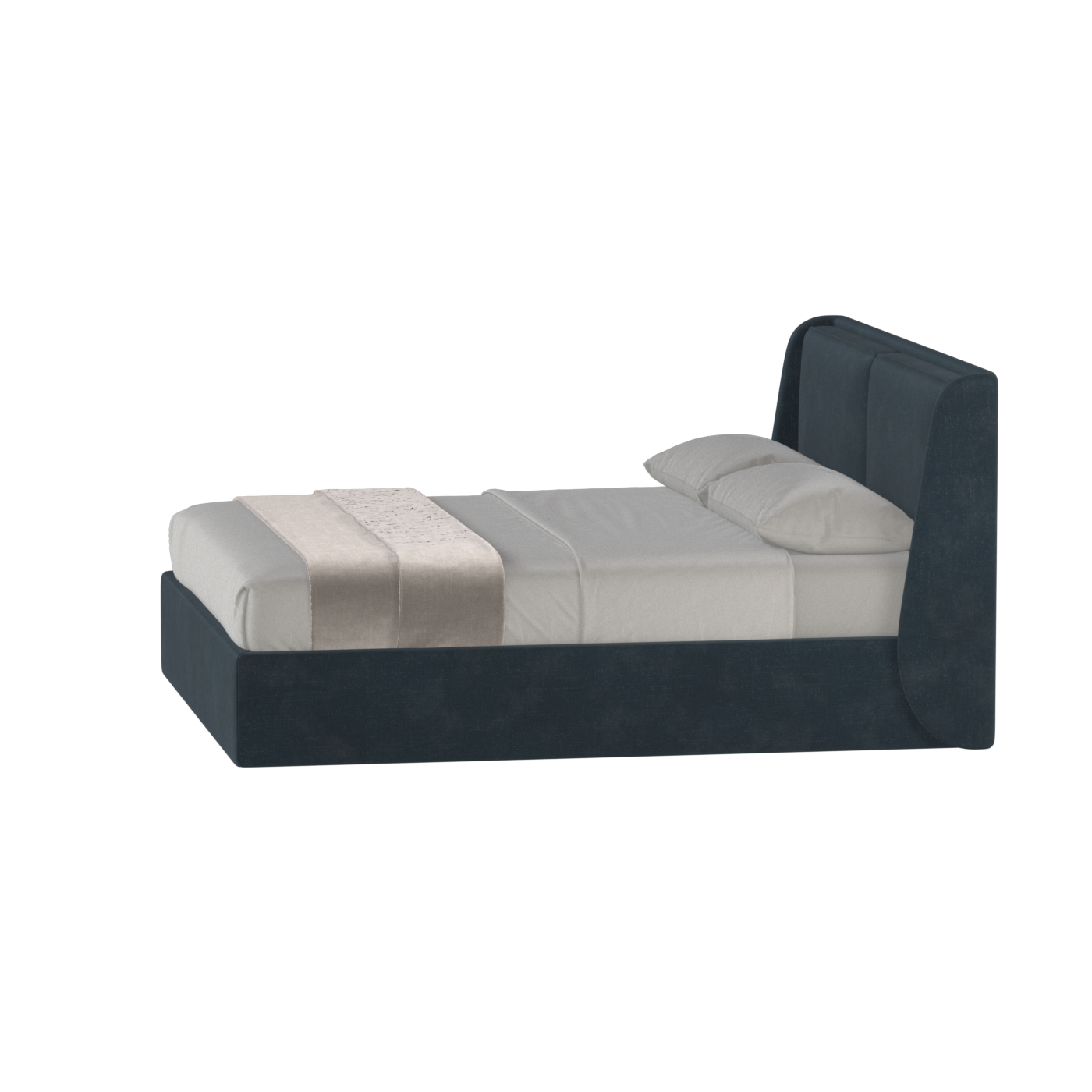 Ruby Upholstered Double Bed in Premium Fabric