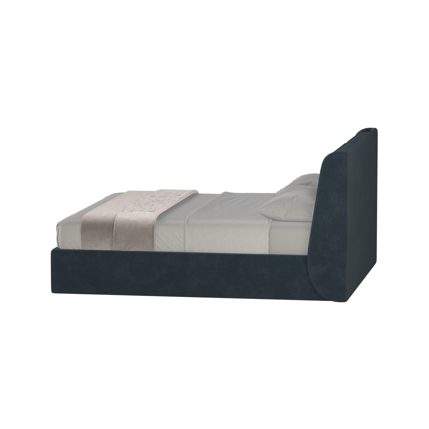 Ruby Upholstered Double Bed in Premium Fabric