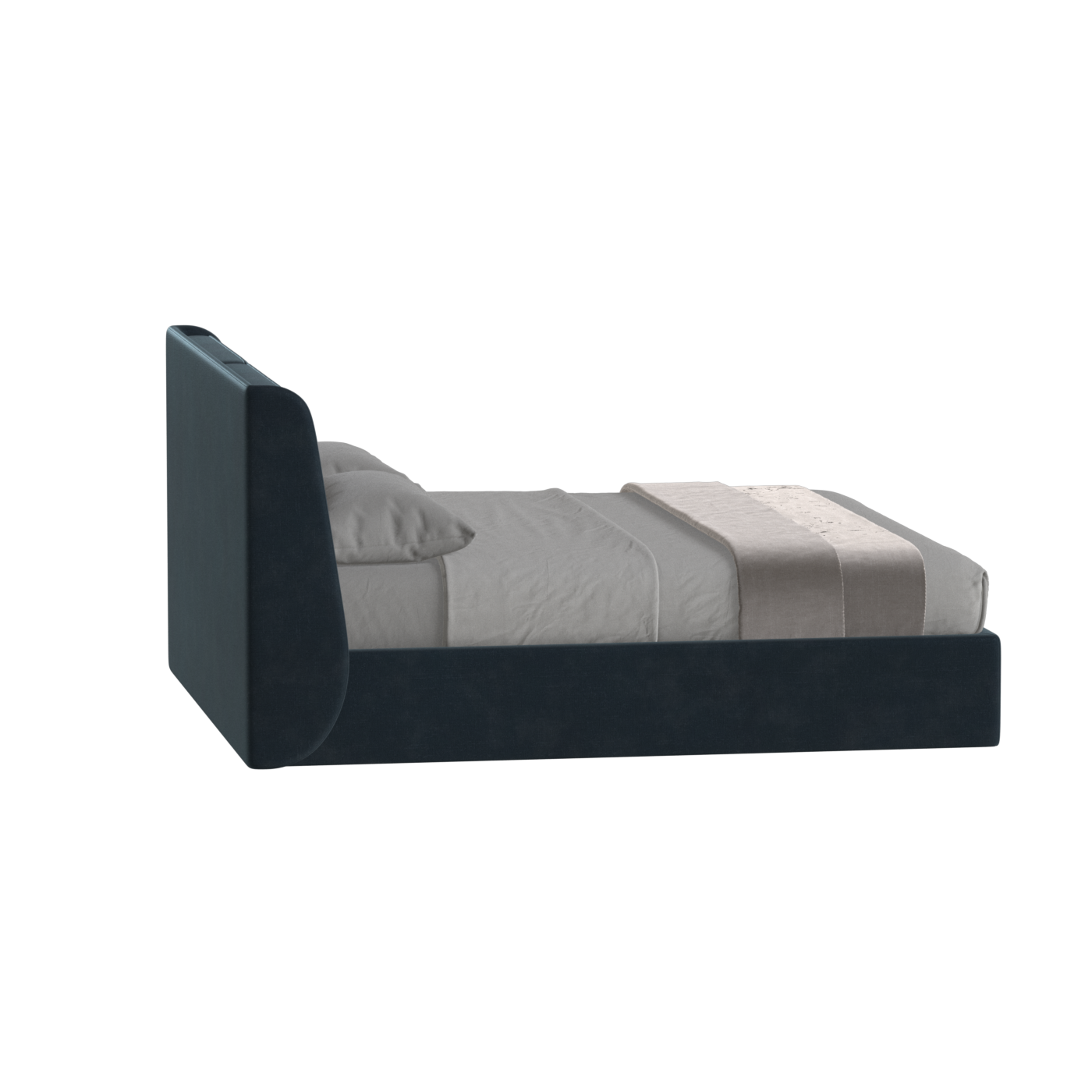 Ruby Upholstered Double Bed in Premium Fabric
