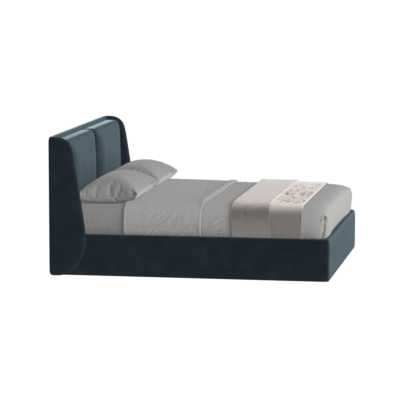 Ruby Upholstered Double Bed in Premium Fabric
