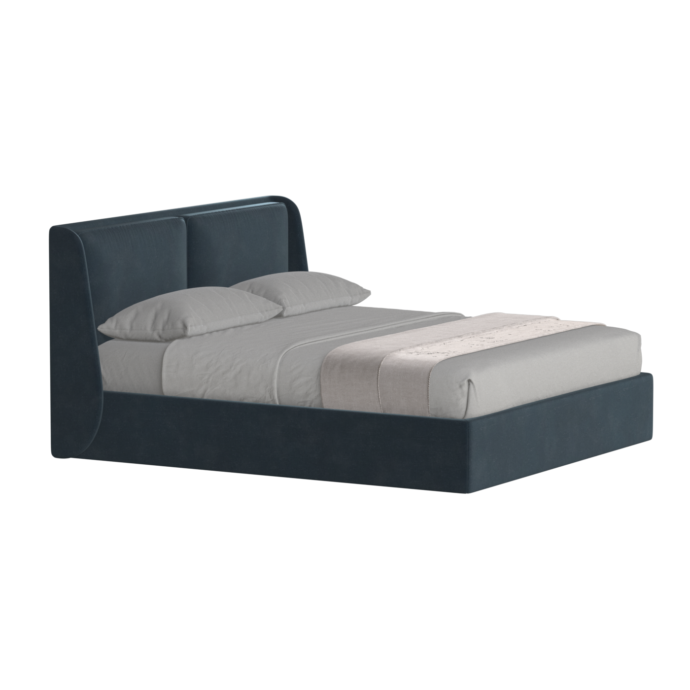 Ruby Upholstered Double Bed in Premium Fabric