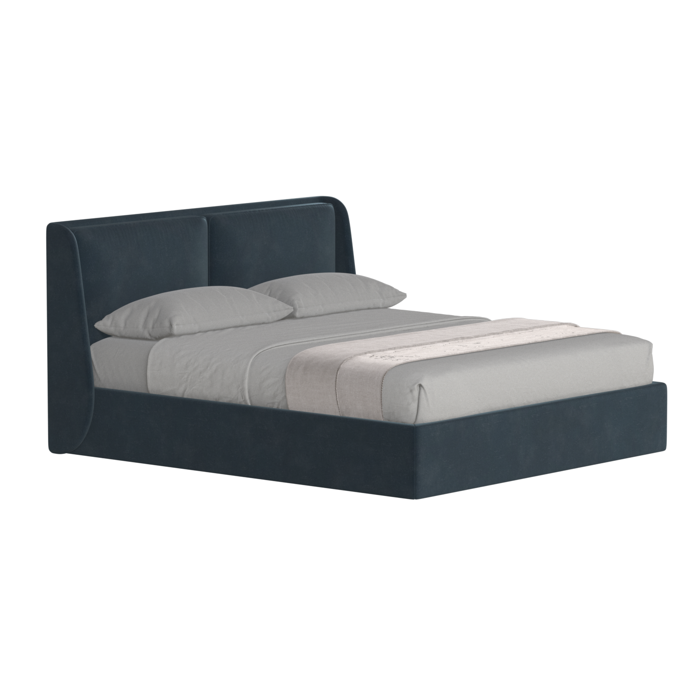 Ruby Upholstered Double Bed in Premium Fabric