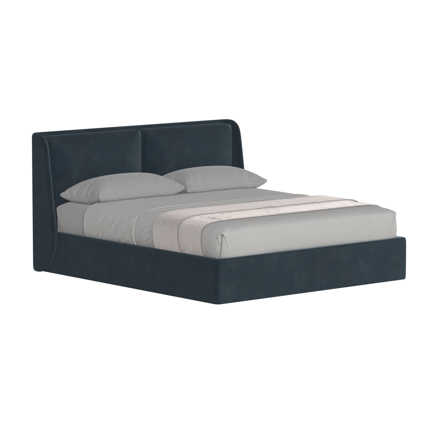 Ruby Upholstered Double Bed in Premium Fabric