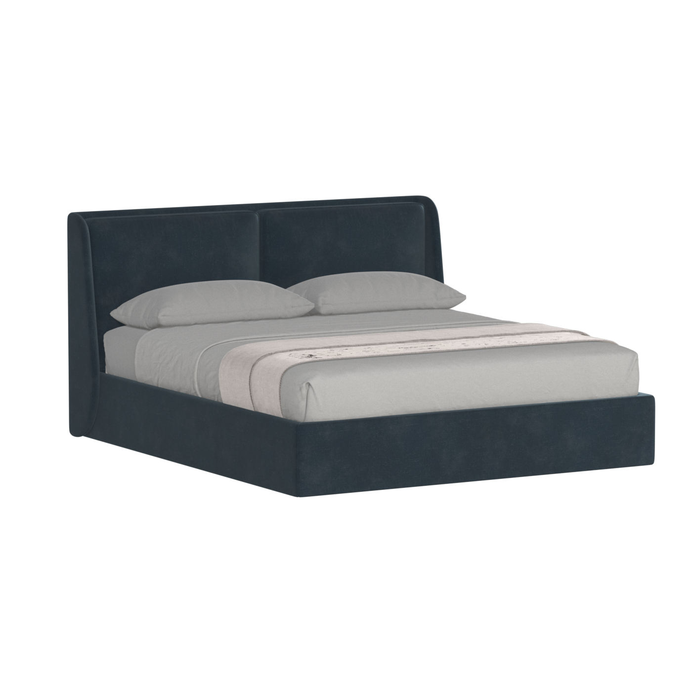 Ruby Upholstered Double Bed in Premium Fabric