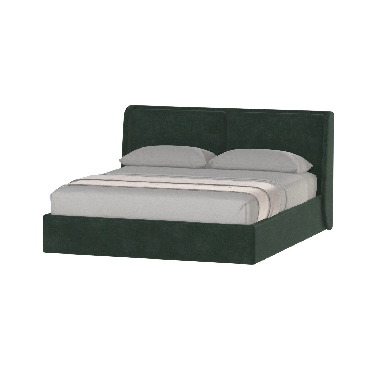 Ruby Upholstered Double Bed in Premium Fabric
