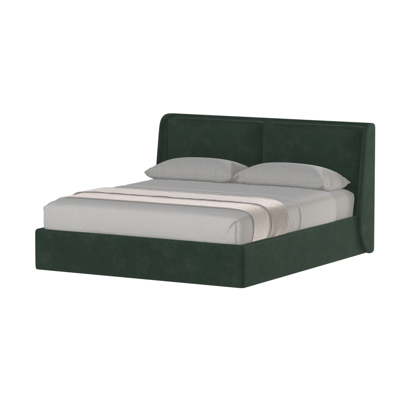 Ruby Upholstered Double Bed in Premium Fabric