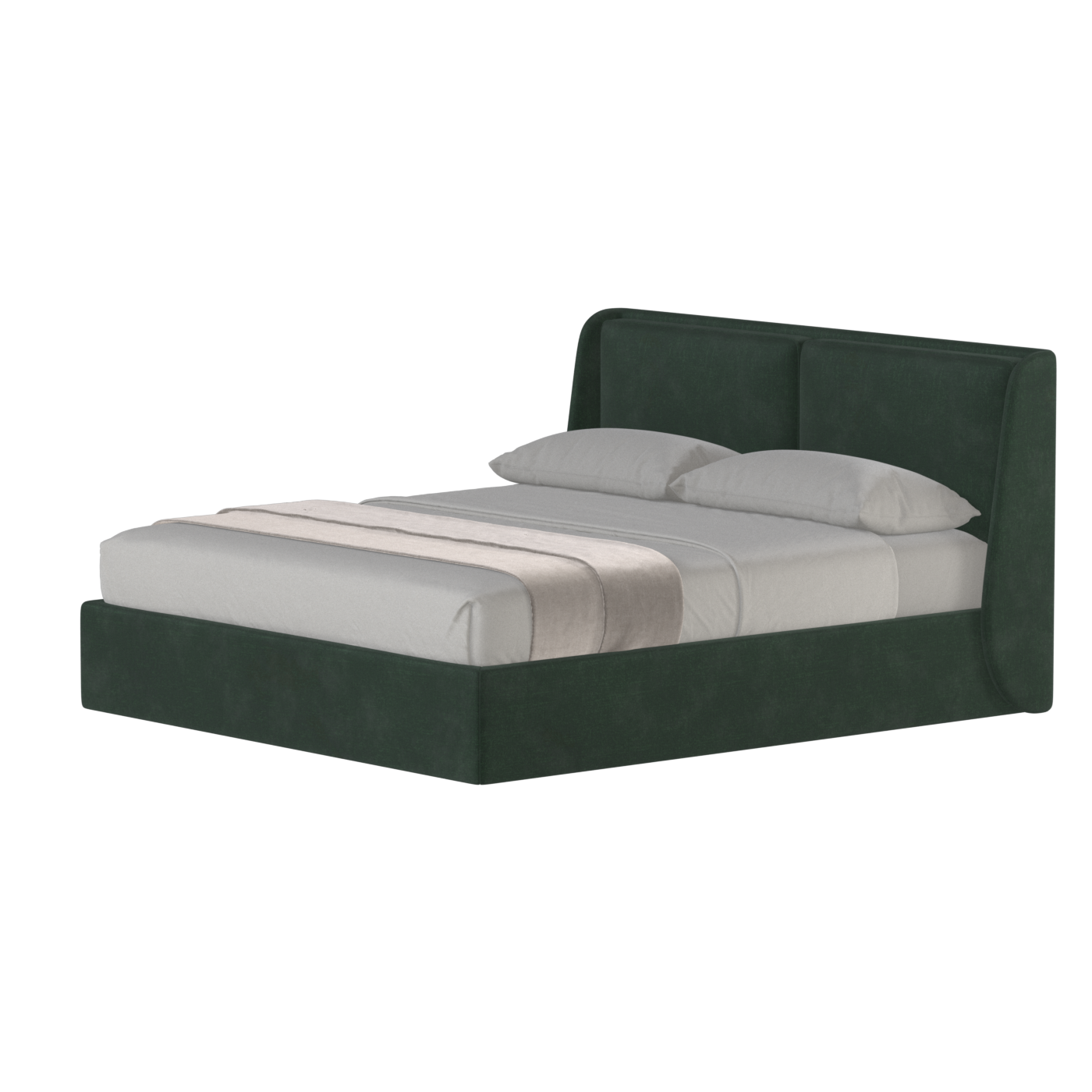 Ruby Upholstered Double Bed in Premium Fabric