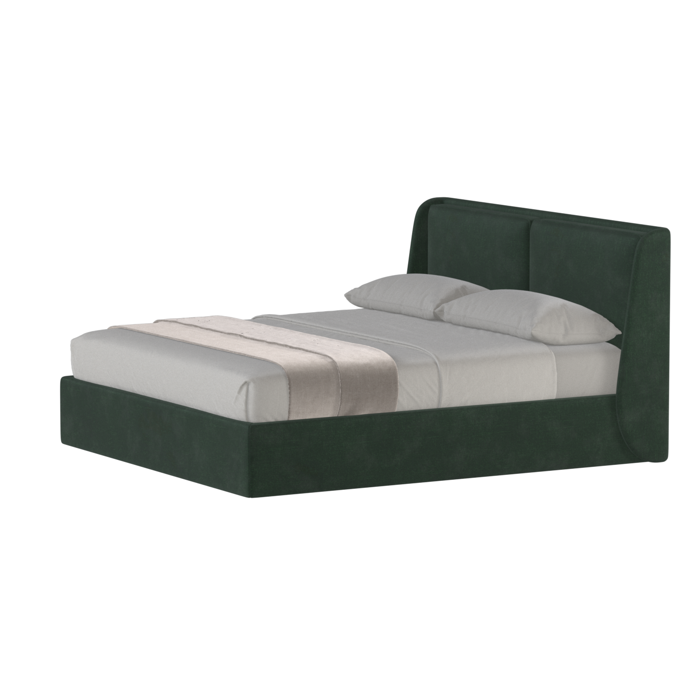 Ruby Upholstered Double Bed in Premium Fabric