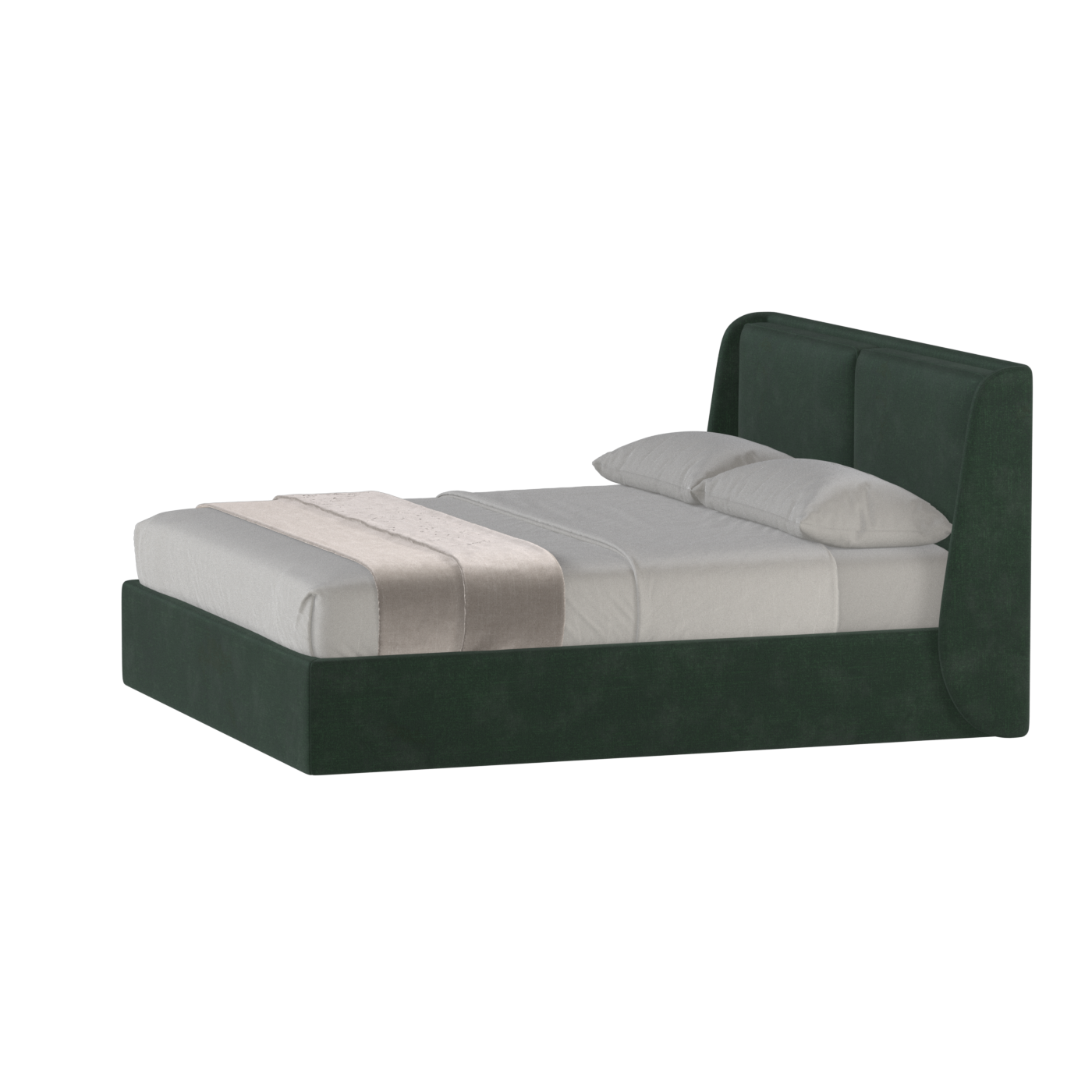 Ruby Upholstered Double Bed in Premium Fabric