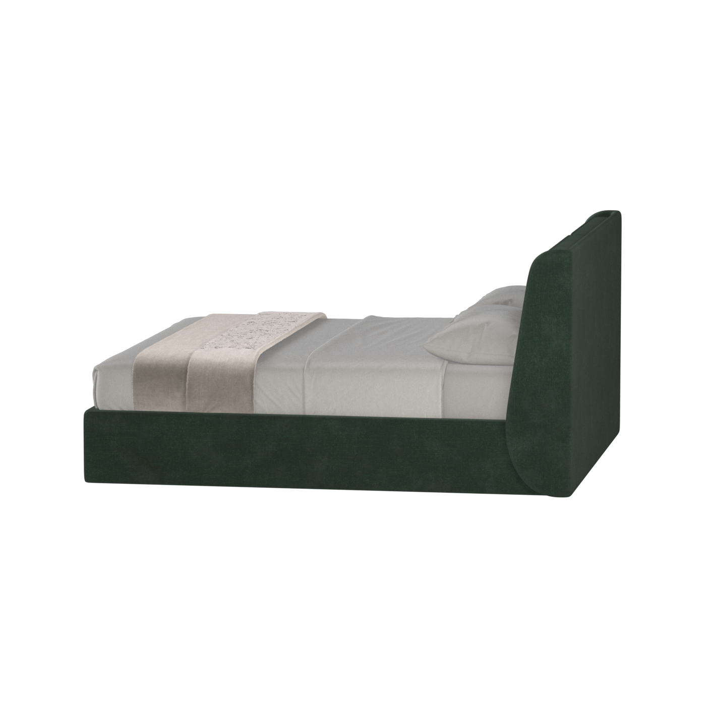 Ruby Upholstered Double Bed in Premium Fabric