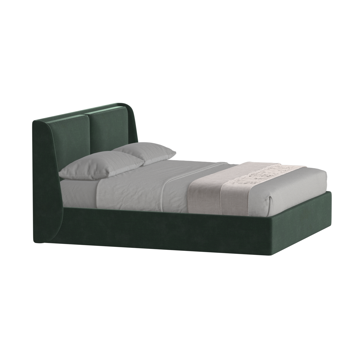 Ruby Upholstered Double Bed in Premium Fabric