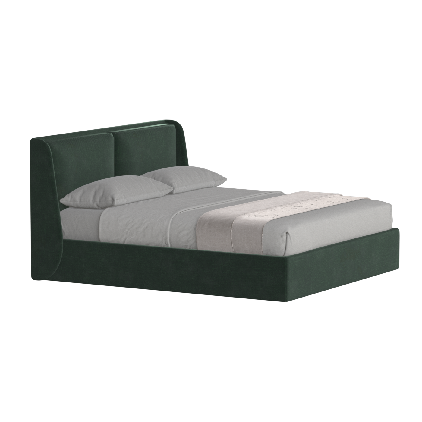 Ruby Upholstered Double Bed in Premium Fabric