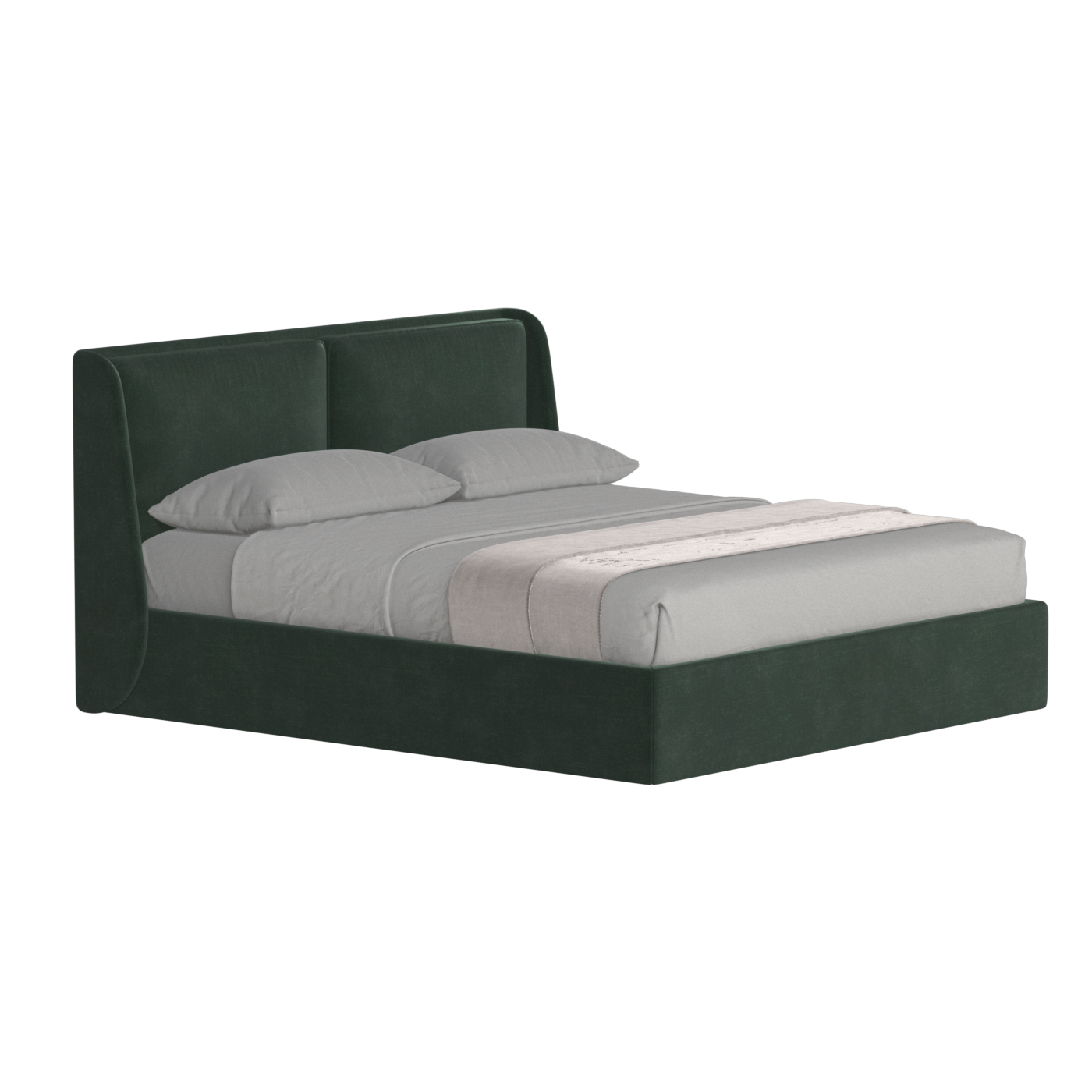 Ruby Upholstered Double Bed in Premium Fabric