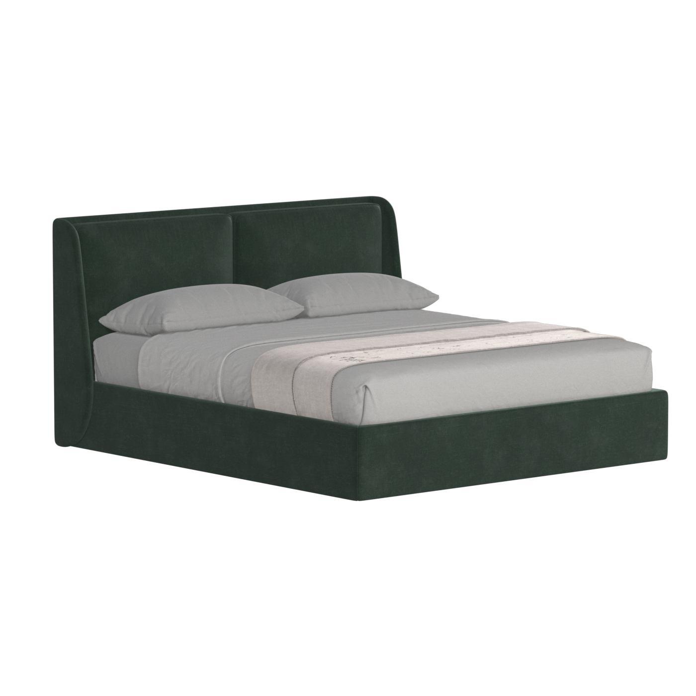 Ruby Upholstered Double Bed in Premium Fabric