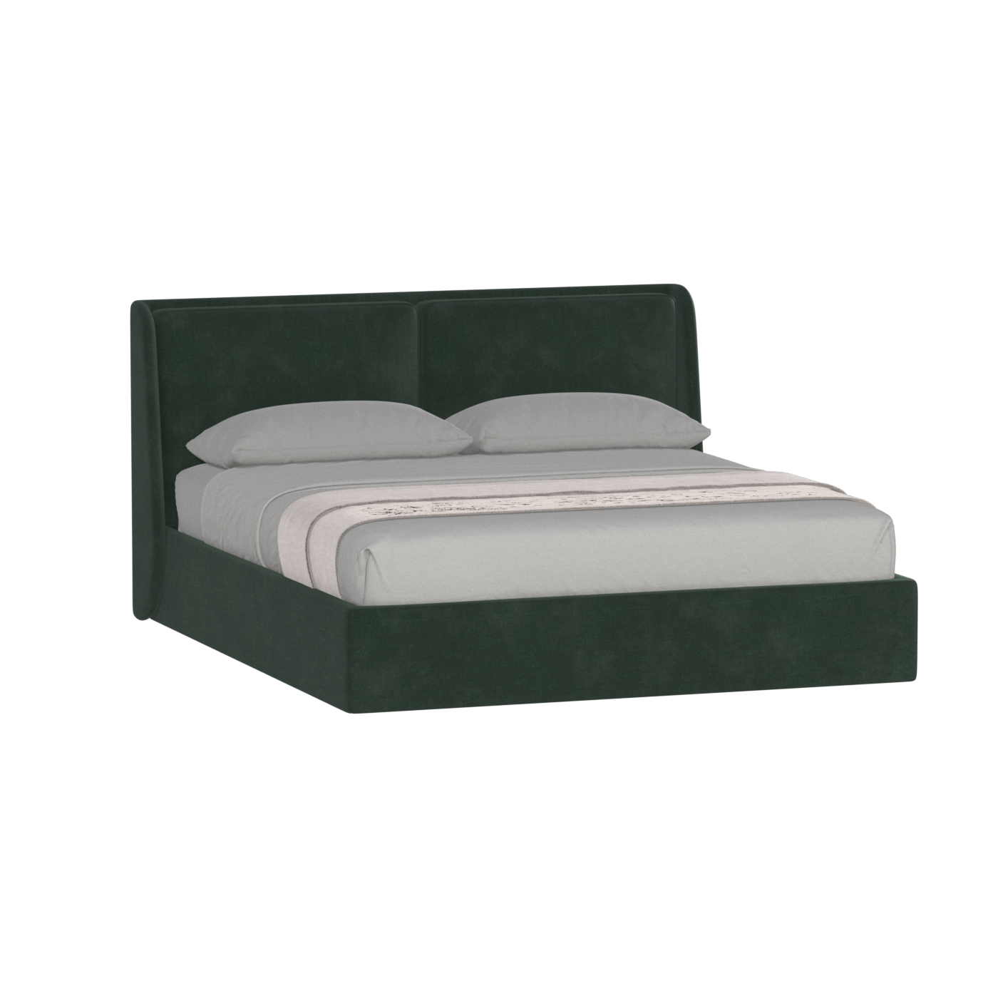 Ruby Upholstered Double Bed in Premium Fabric