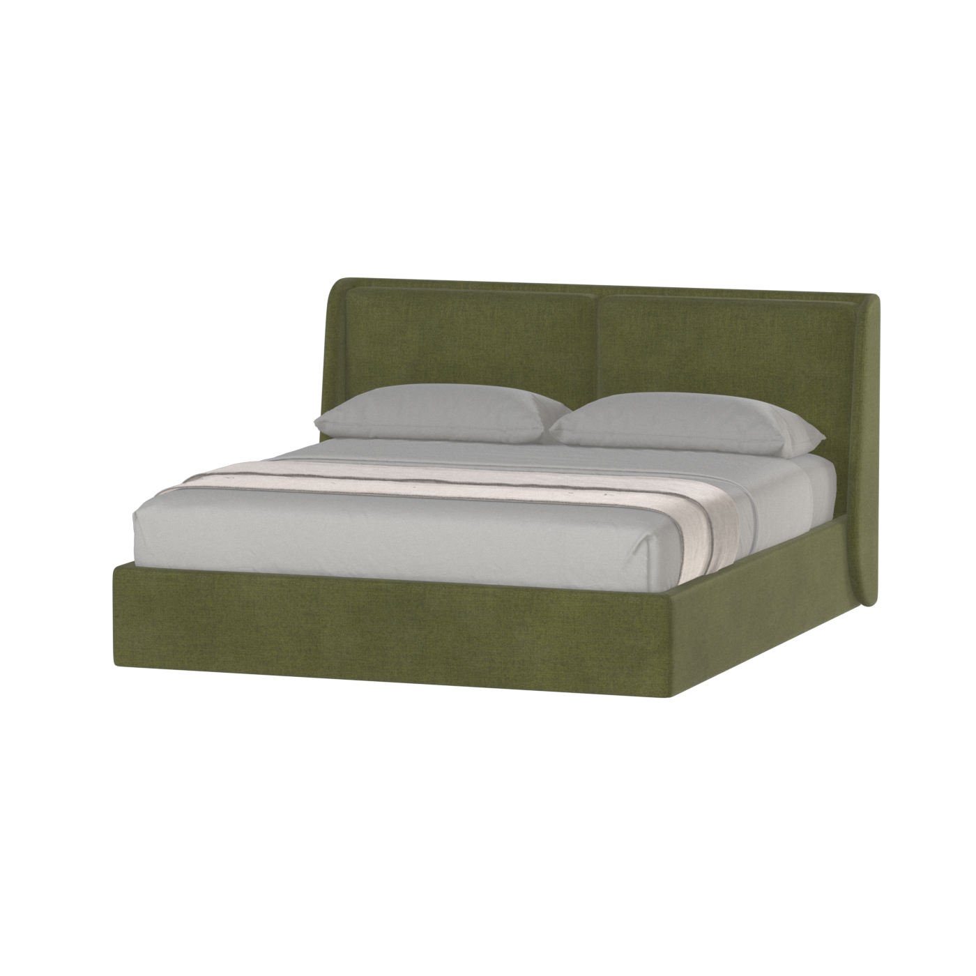 Ruby Upholstered Double Bed in Premium Fabric