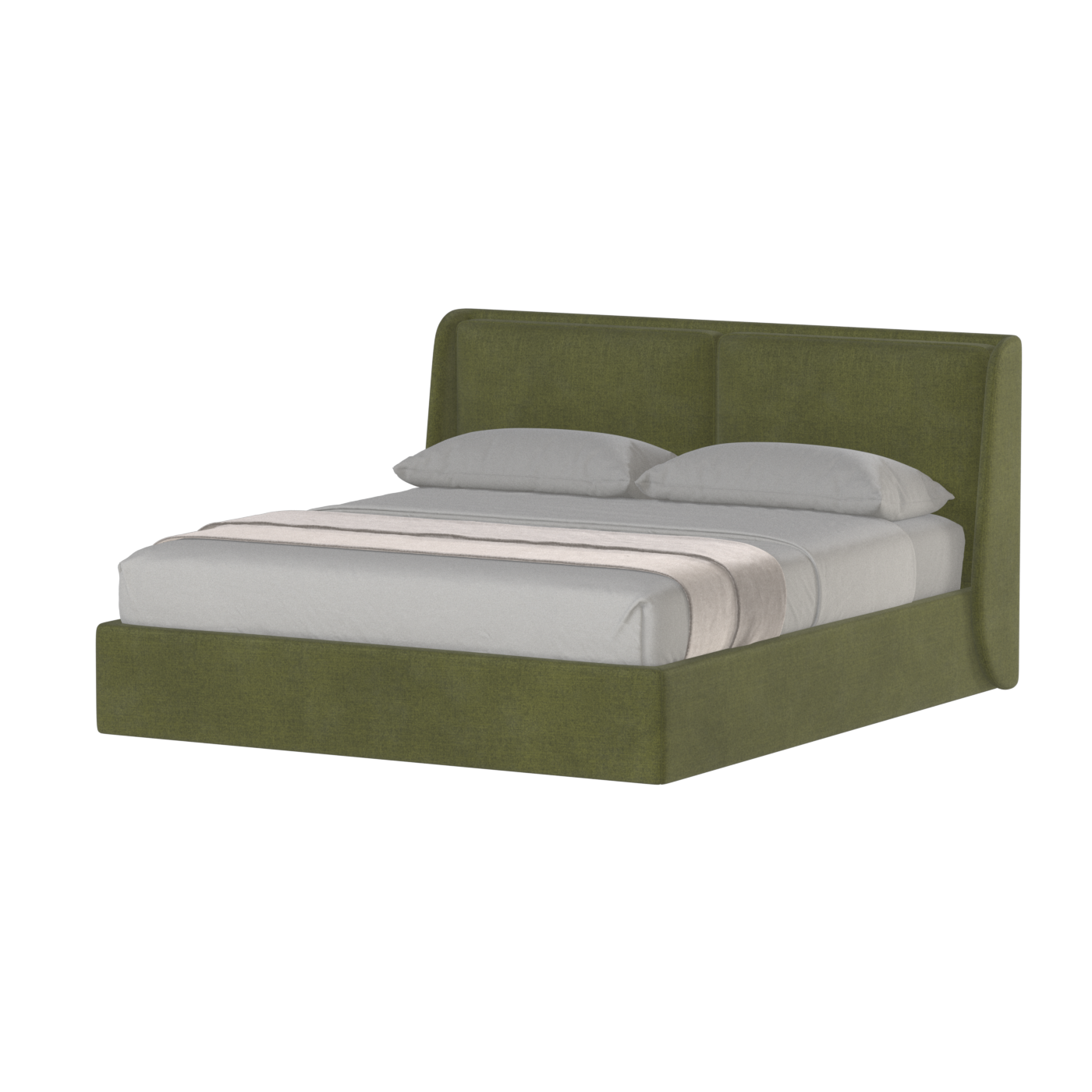 Ruby Upholstered Double Bed in Premium Fabric