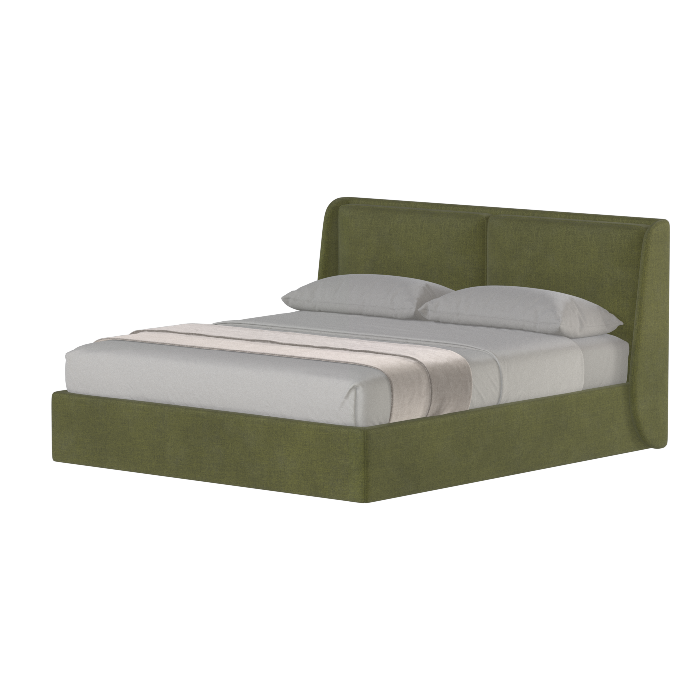 Ruby Upholstered Double Bed in Premium Fabric