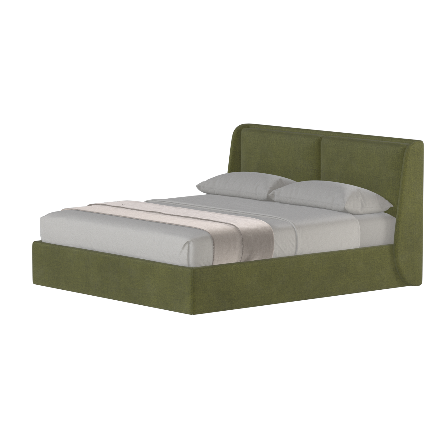 Ruby Upholstered Double Bed in Premium Fabric