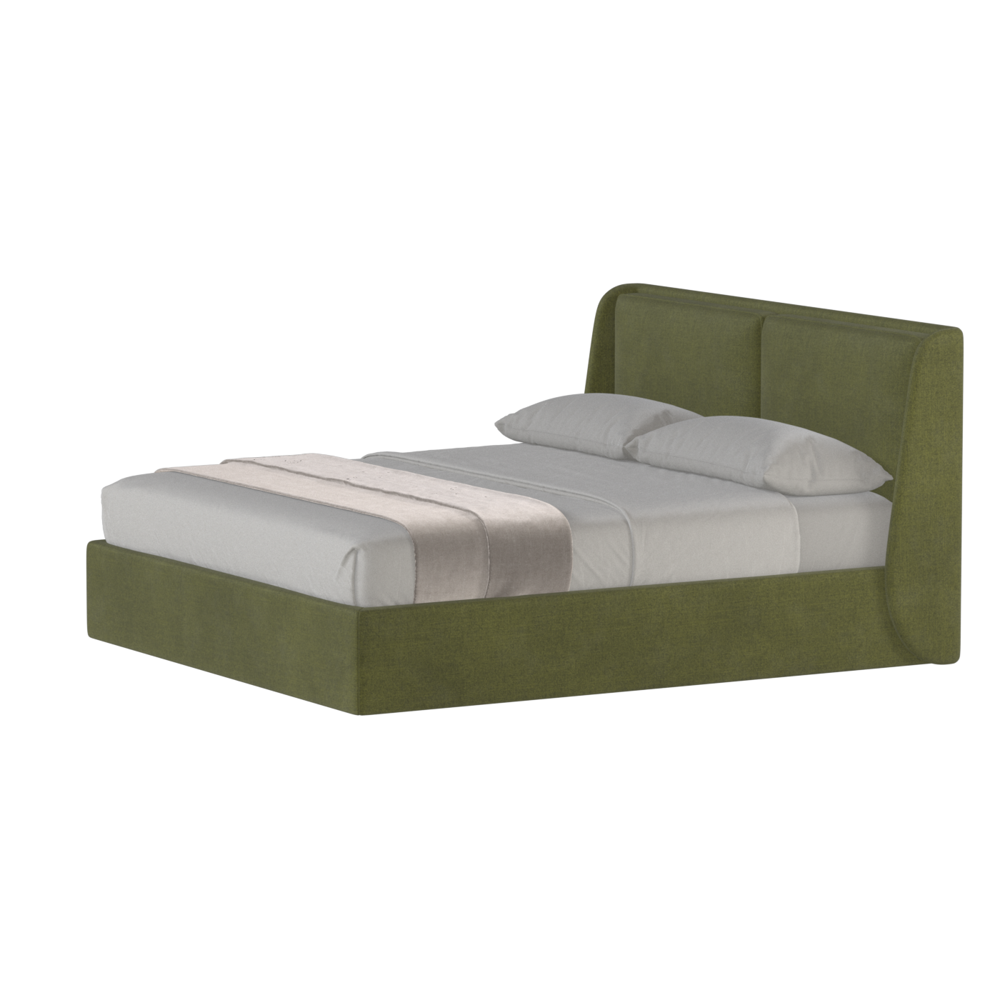 Ruby Upholstered Double Bed in Premium Fabric
