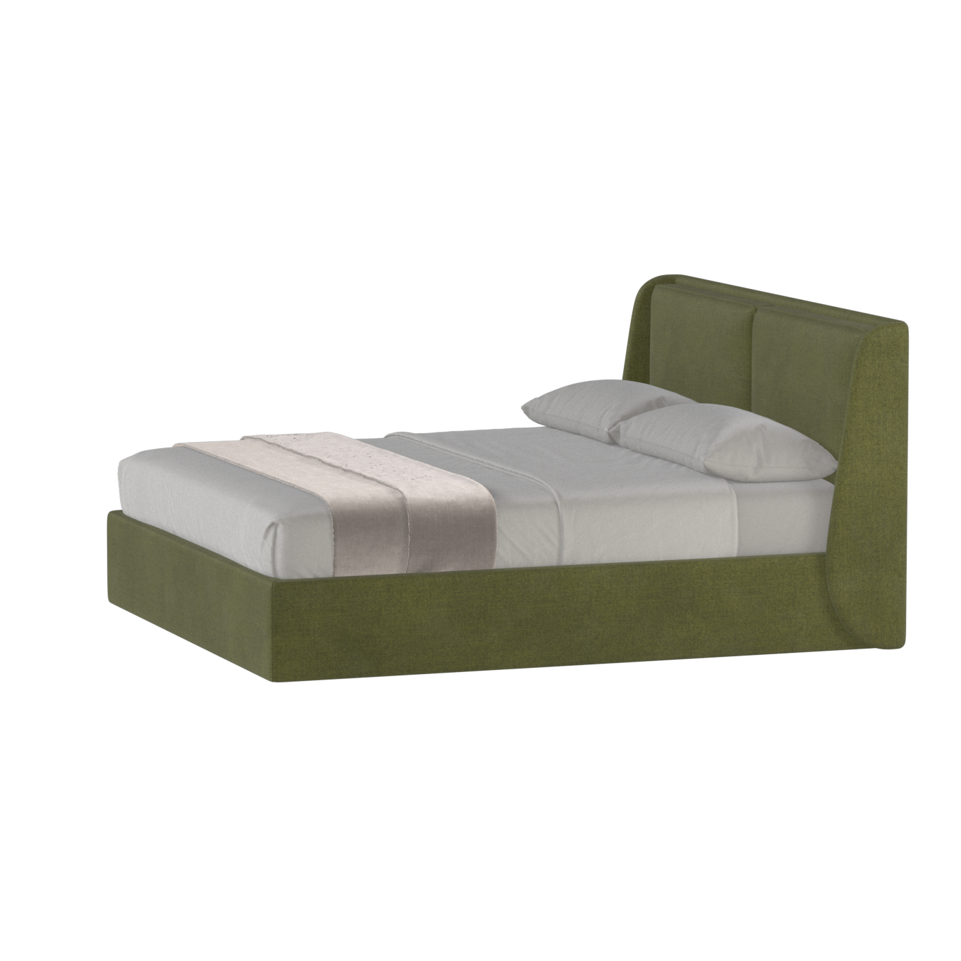 Ruby Upholstered Double Bed in Premium Fabric