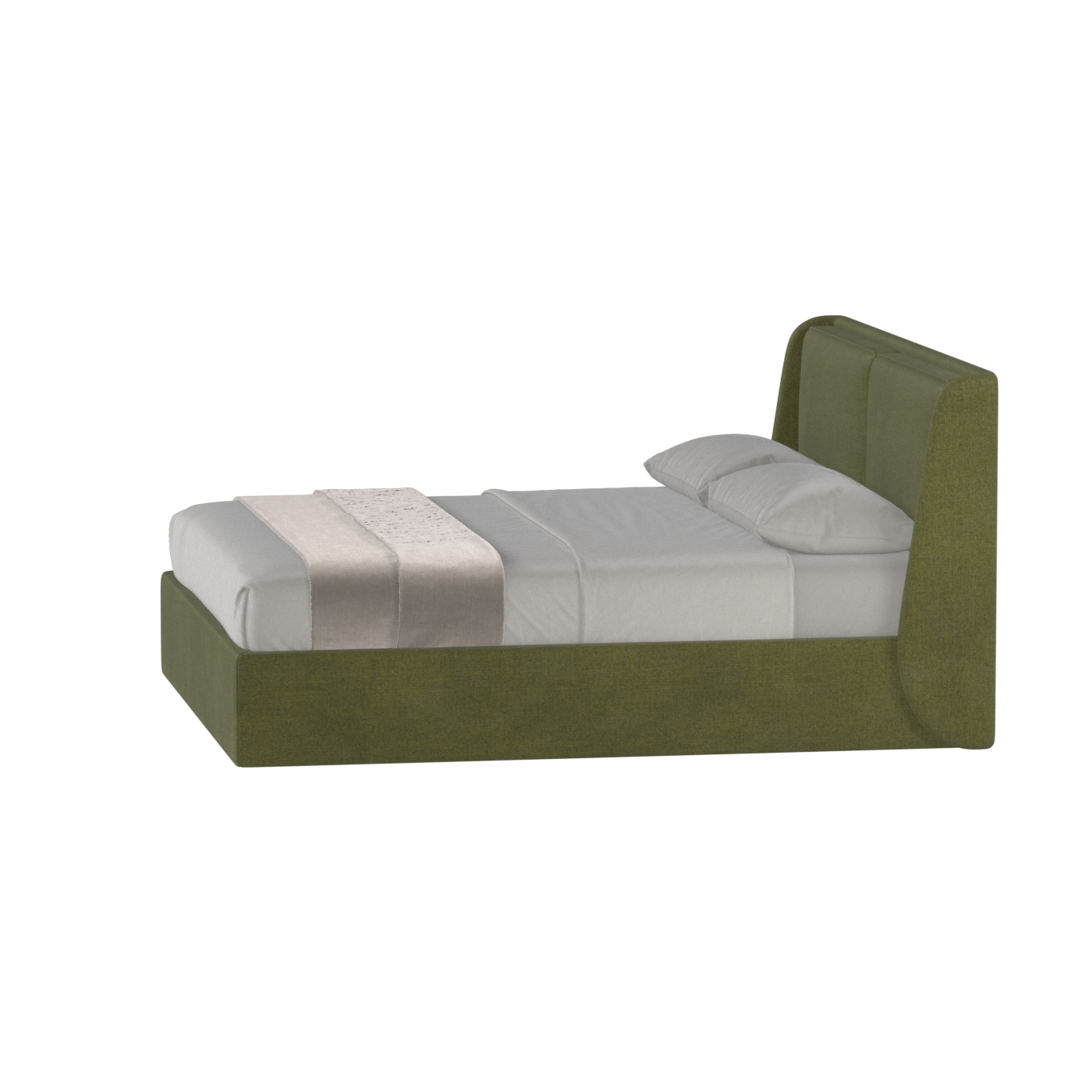 Ruby Upholstered Double Bed in Premium Fabric