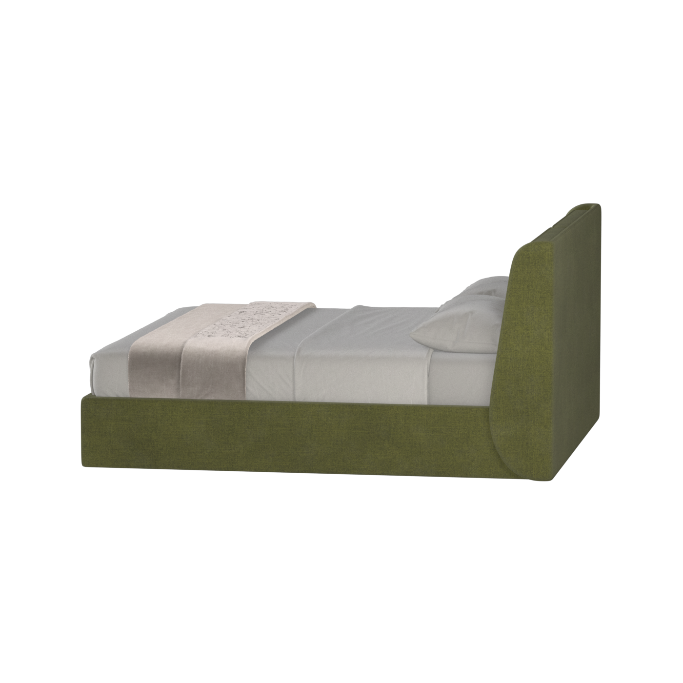 Ruby Upholstered Double Bed in Premium Fabric