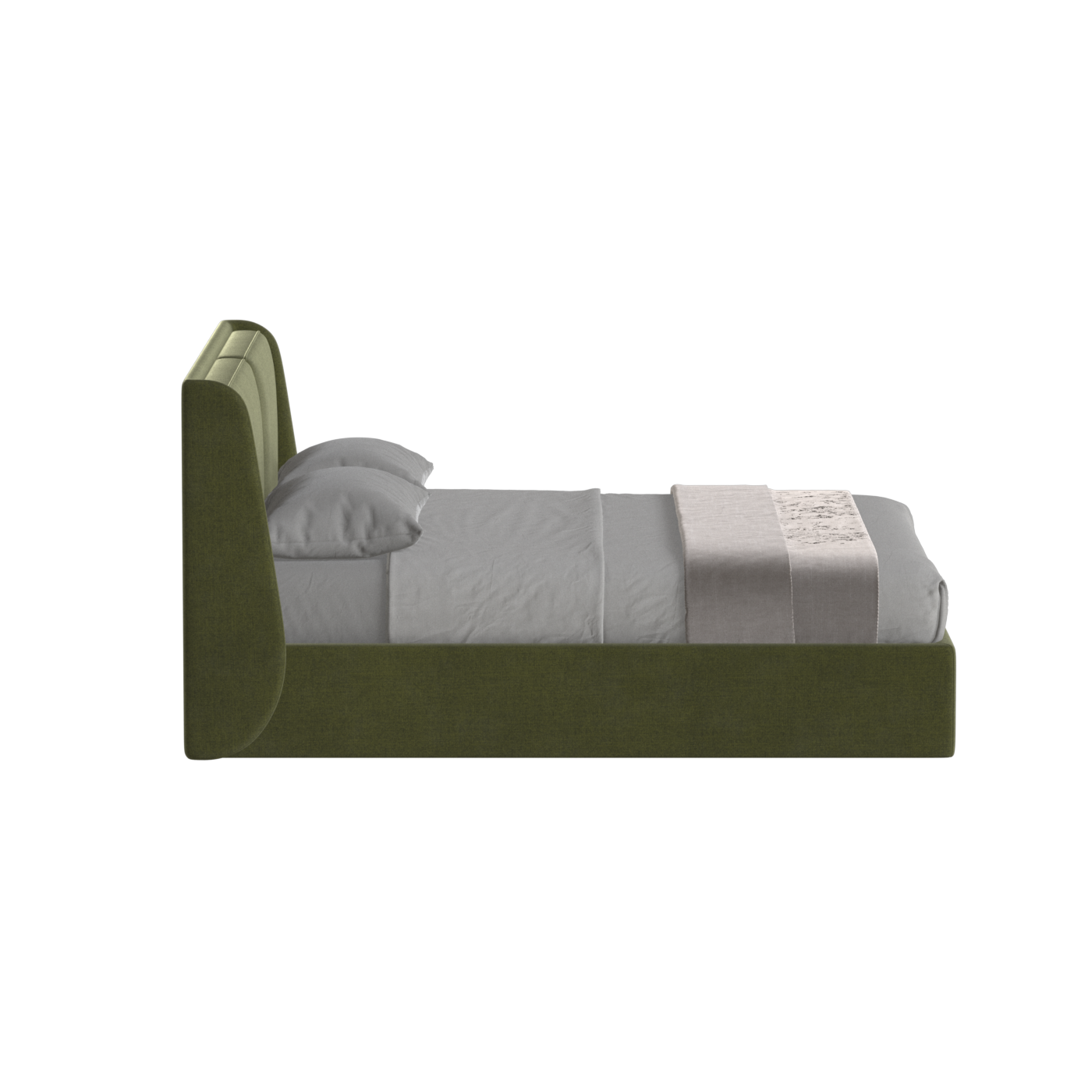 Ruby Upholstered Double Bed in Premium Fabric