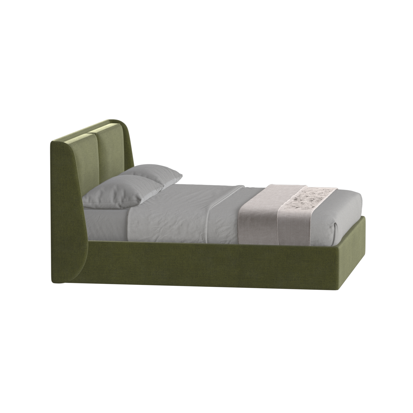 Ruby Upholstered Double Bed in Premium Fabric