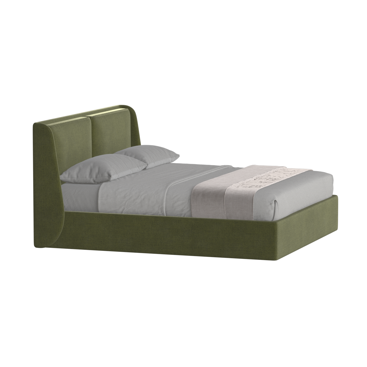 Ruby Upholstered Double Bed in Premium Fabric