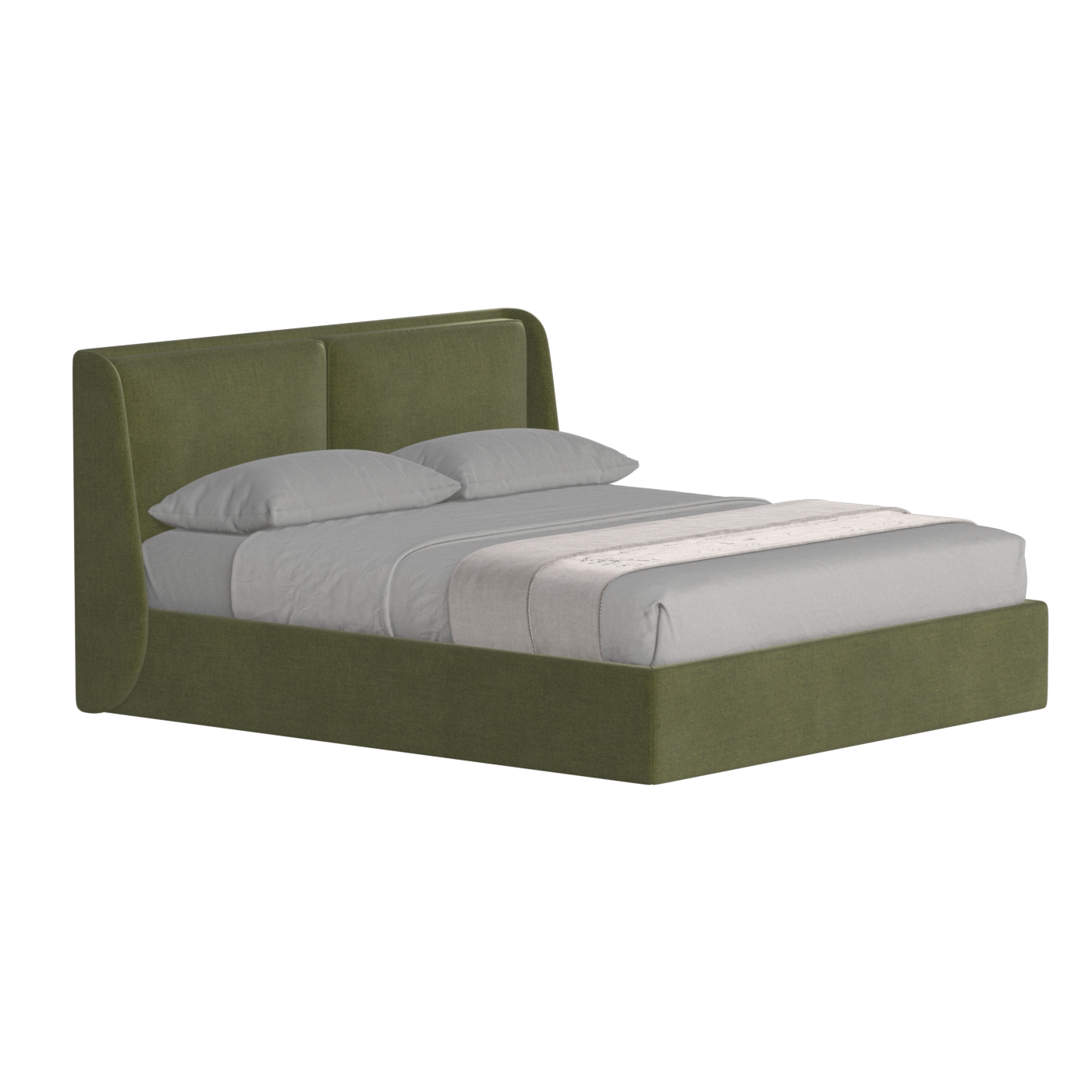 Ruby Upholstered Double Bed in Premium Fabric
