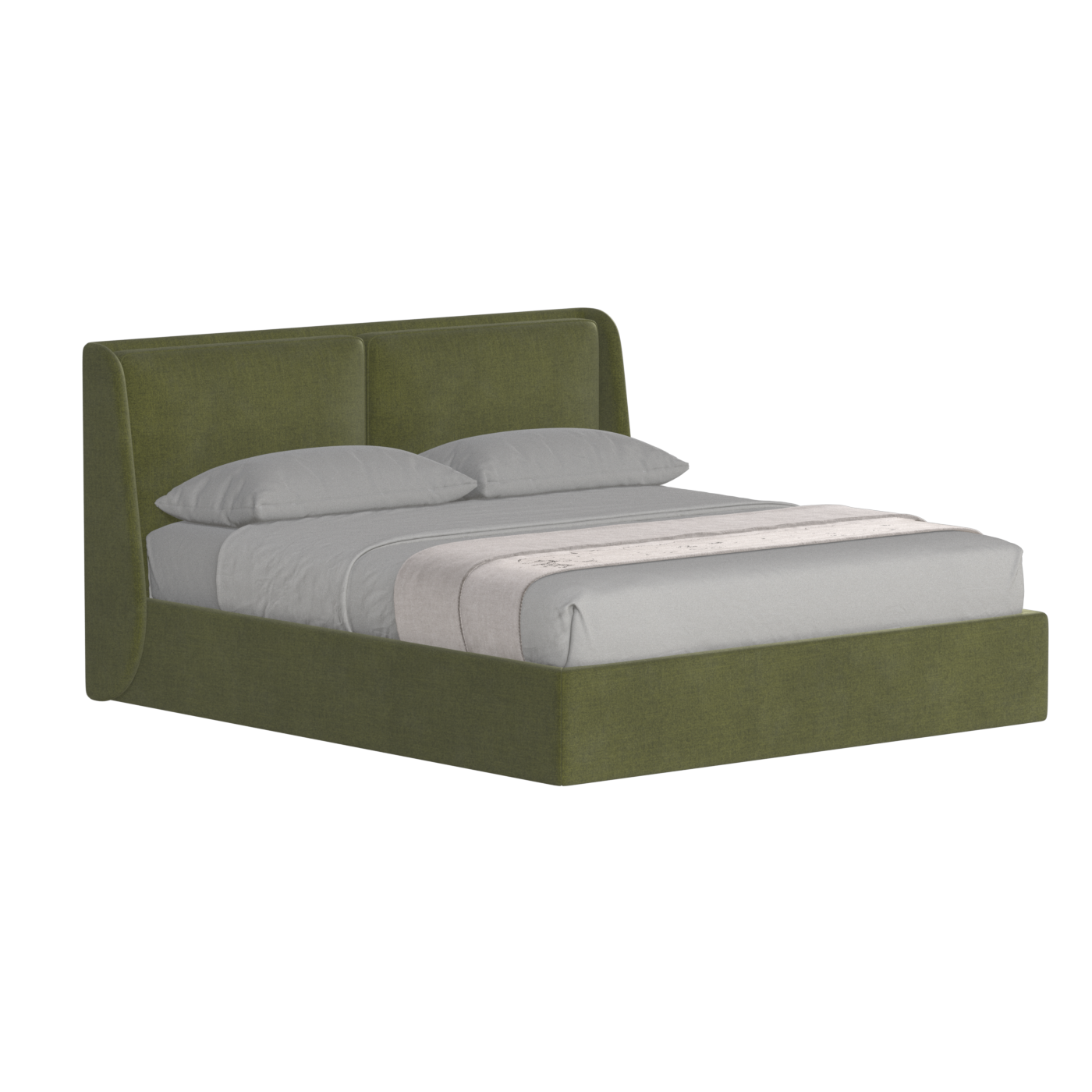 Ruby Upholstered Double Bed in Premium Fabric