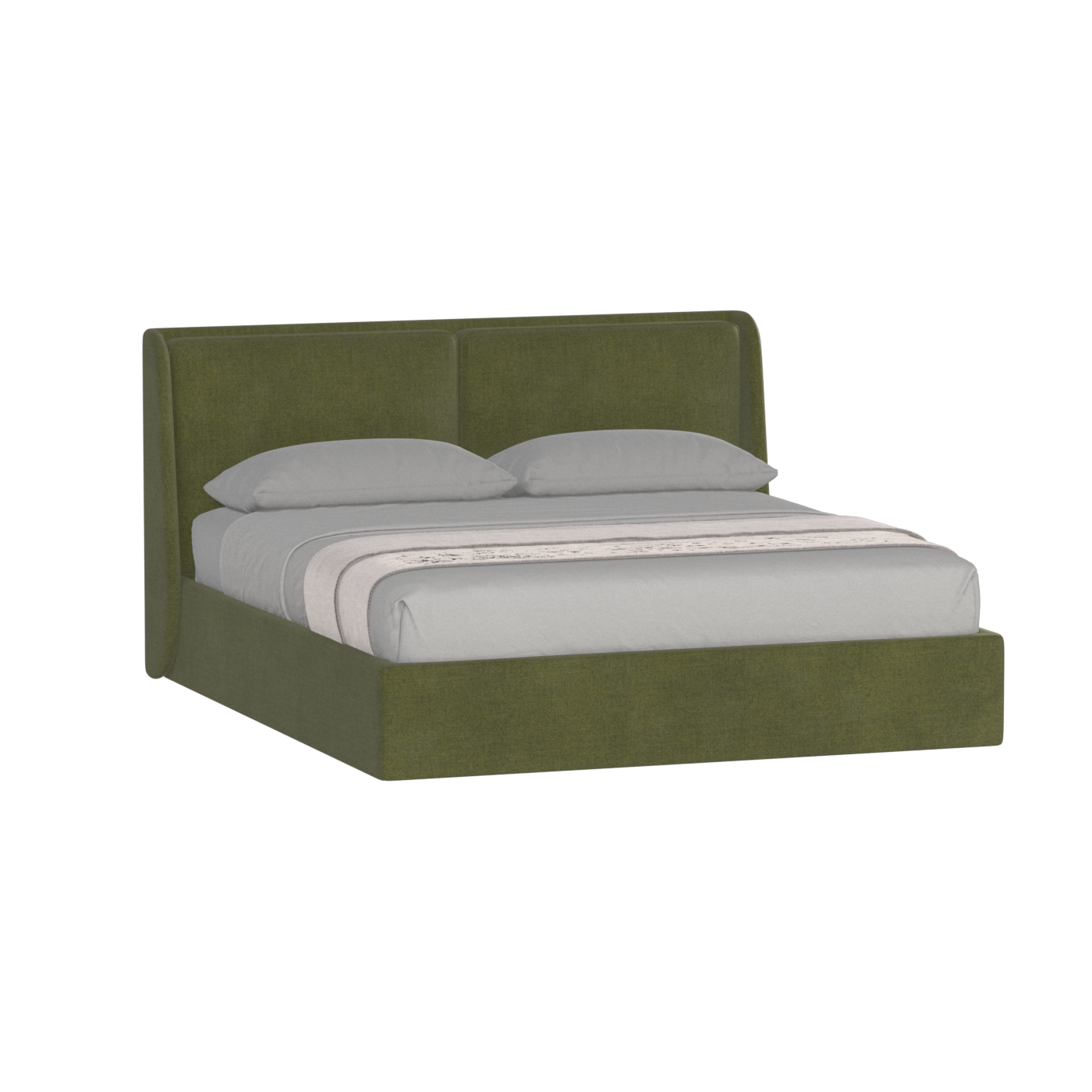 Ruby Upholstered Double Bed in Premium Fabric