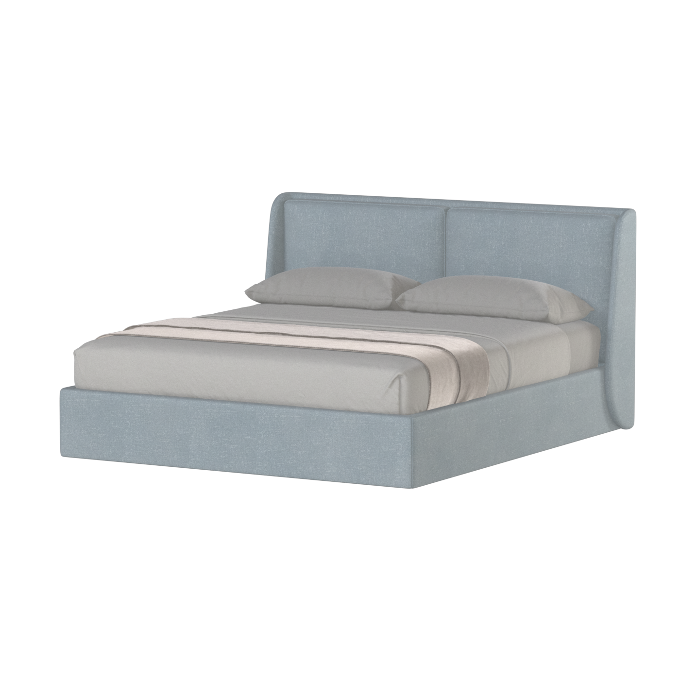 Ruby Upholstered Double Bed in Premium Fabric
